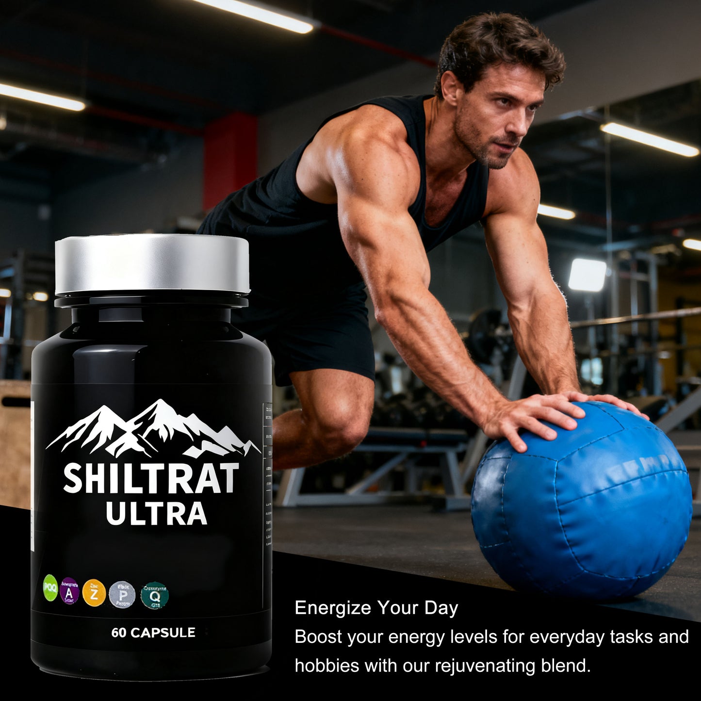 8 In 1 Shilajit Capsules With Rhodiola Rosea Ginseng Ashwagandha Nutritional Supplement Himalaya Shilajit Resin