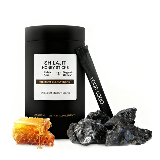 Hot Sale Shilajit Honey Sticks for Women Strawberry Flavor Pure Himalayan Shilajit With Saffron for Hormonal Balance