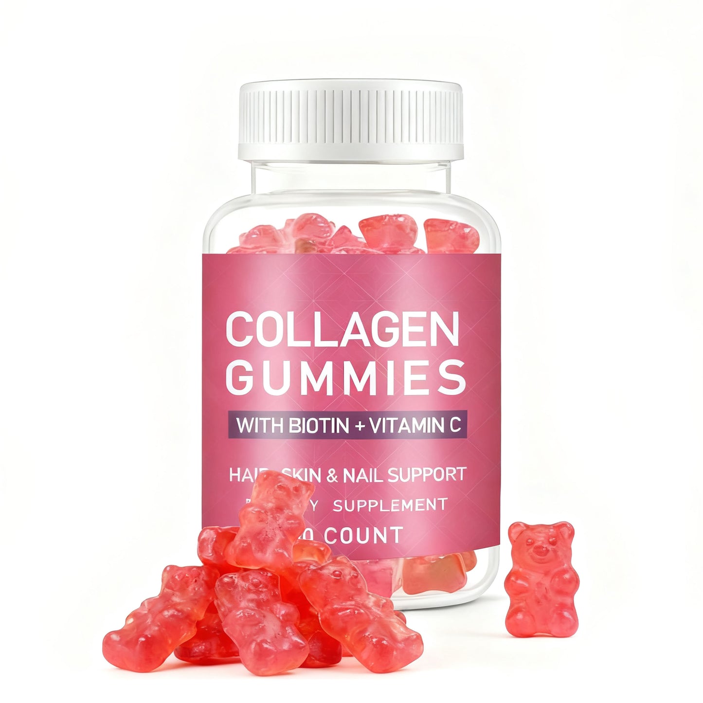 Collagen Gummies With Vitamin Biotin Collagen Gummies For Skin Whitening Vitamin c Collagen Gummies