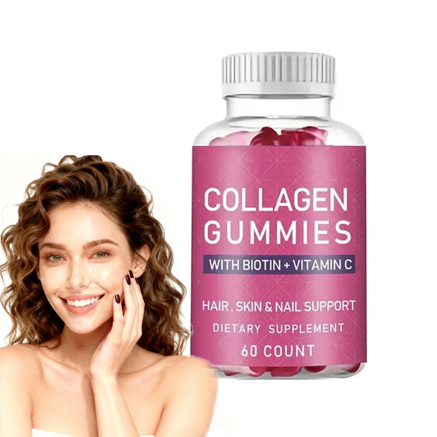 Collagen Gummies With Vitamin Biotin Collagen Gummies For Skin Whitening Vitamin c Collagen Gummies