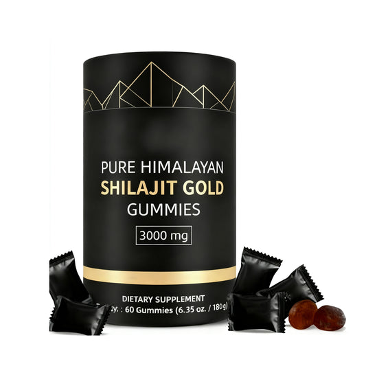 OEM Wholesale Private Label Gold Shilajit Gummies with Fulvic Acid Multiple Minerals for Energy and Immune Support