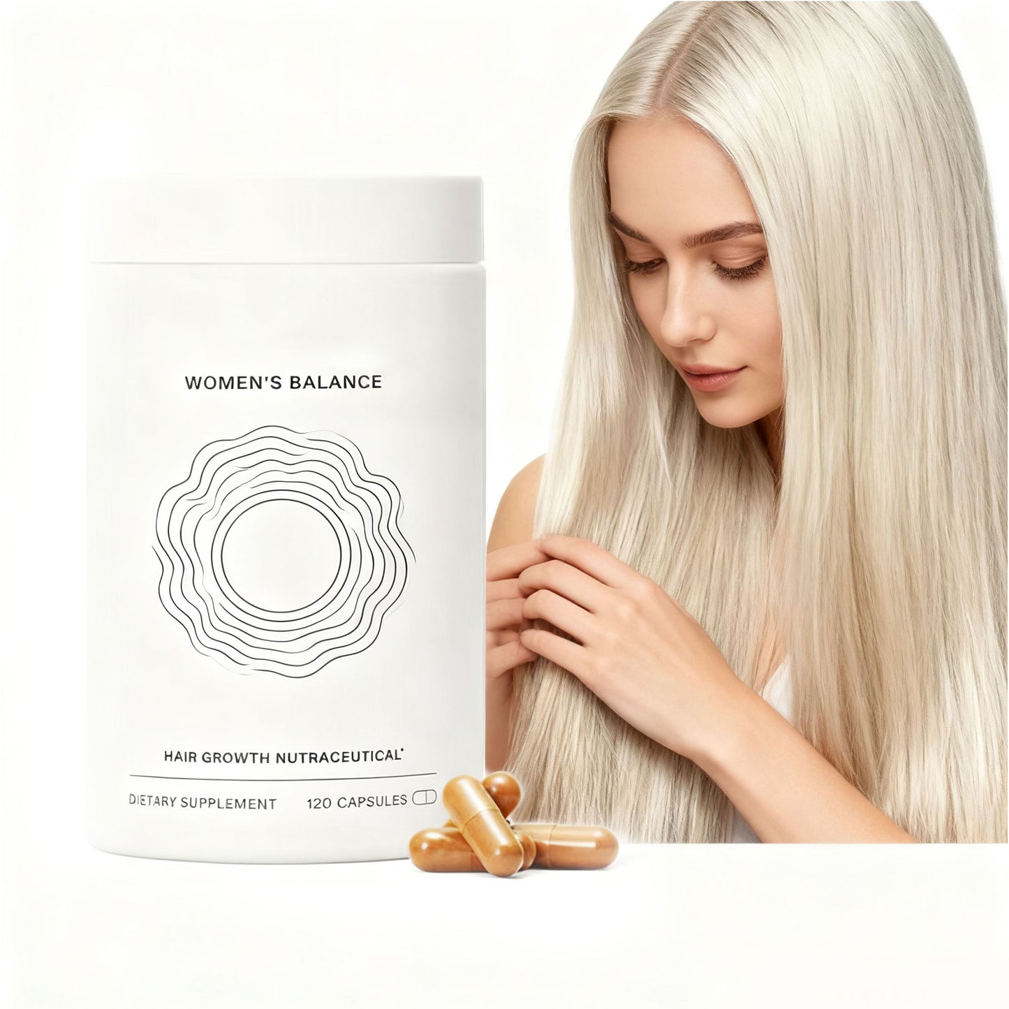 ODM OEM Women's Balance Hair Capsule Women's Hair Growth Supplement Thicker And Stronger Hair