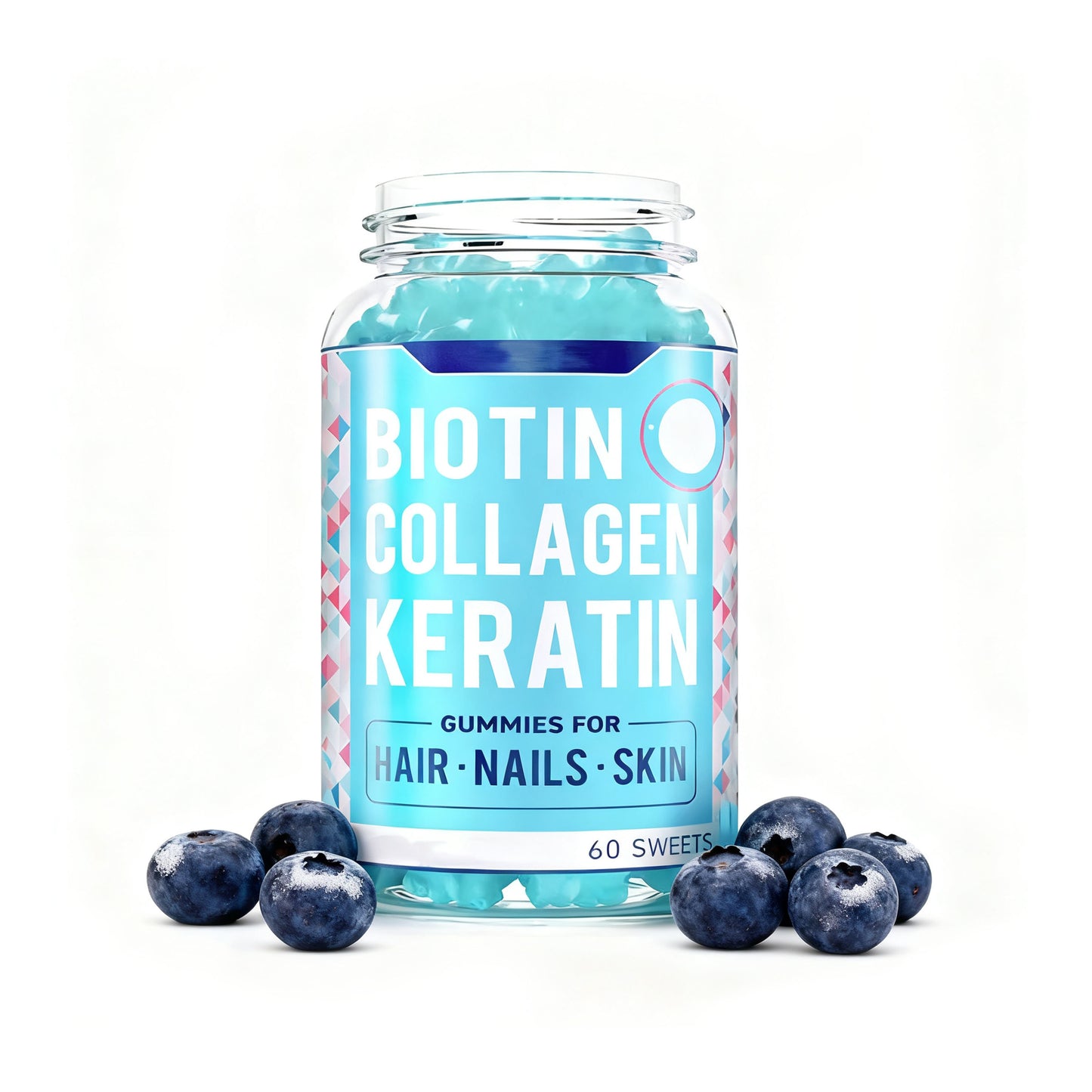 Wholesale Vegan Collagen Vitamin Gummies with Biotin and Vitamin C for Adult Hair Skin Nails Beauty Support