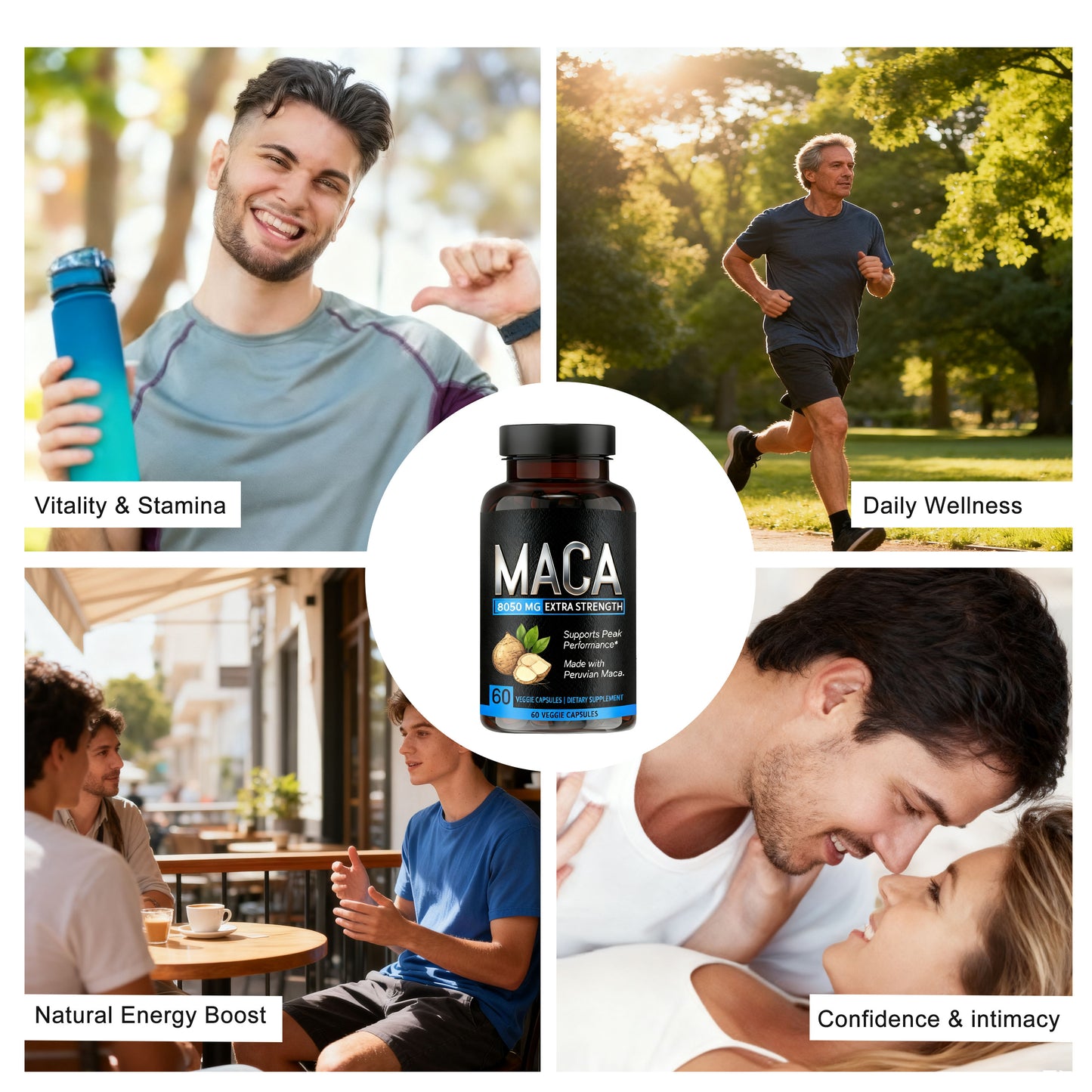 Natural Health Maca Root Capsules For Energy Yellow Maca Capsules Tablet Black Maca Extract For Butt Hips Enhancement