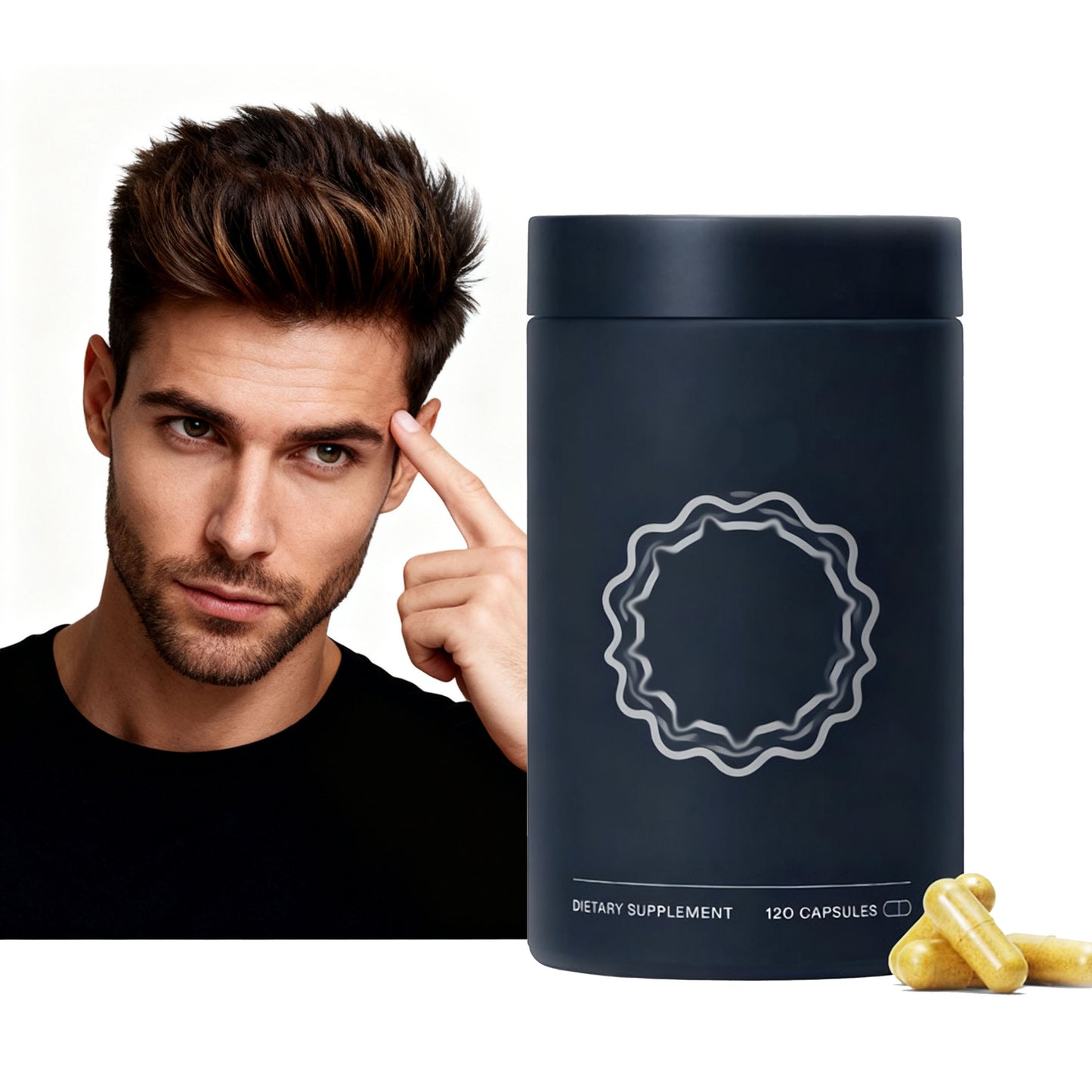 Hot Selling 120 Capsules Men's Hair Growth Supplement Hair Growth Capsules with Biotin and Vitamin for Men