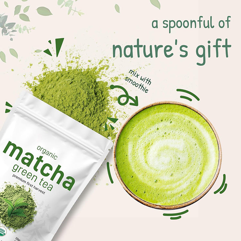 Wholesale Organic Chinese Food Grade Pure Uji Kyoto Matcha Green Powder in Can Tin